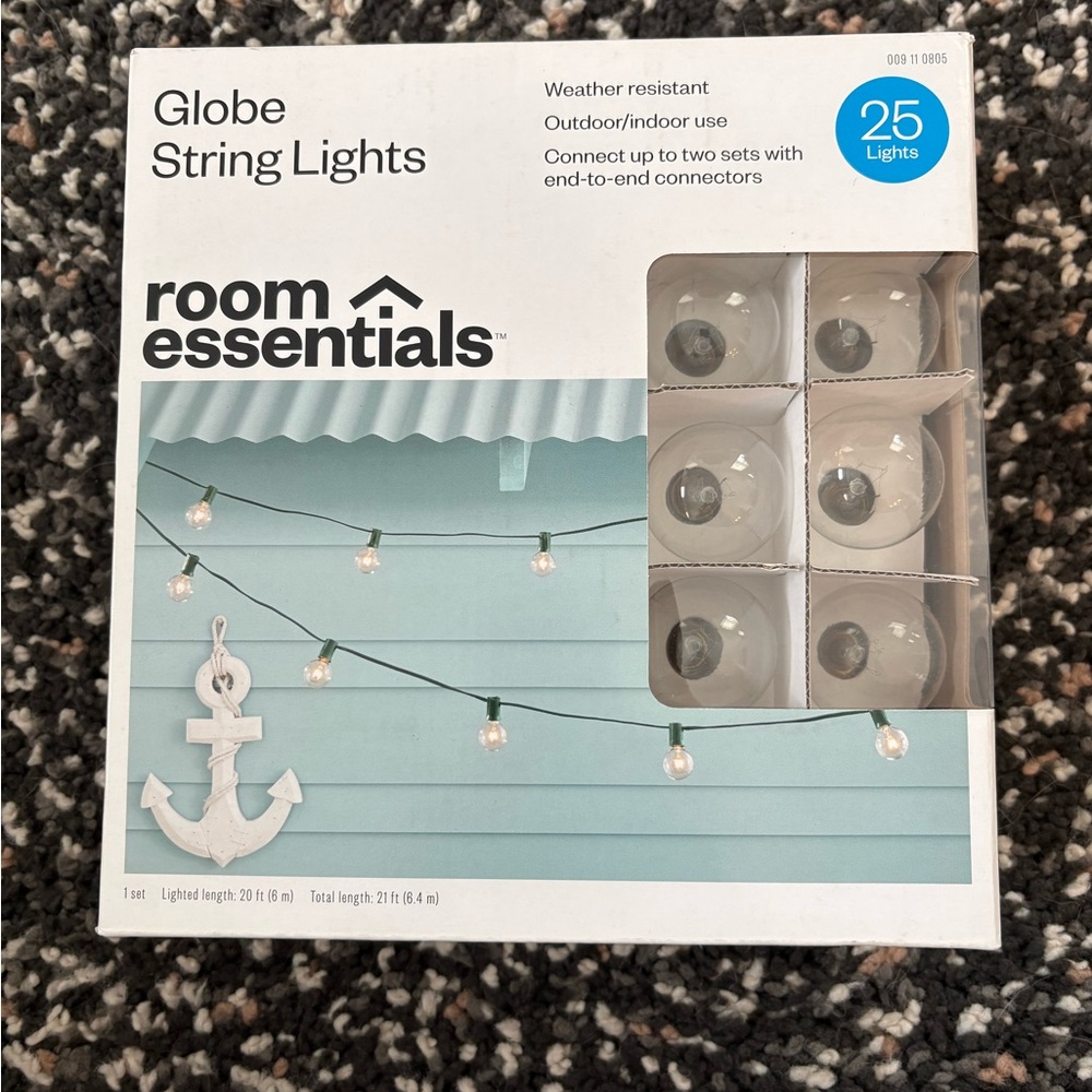 Set of two lights Room Essentials Globe String Lights - Warm White and other